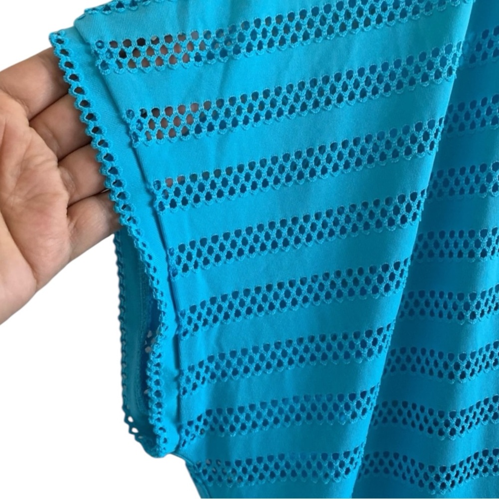CALVIN KLEIN Eyelet Swim Cover-Up in Blue Size Medium — SUMMER PERFECTION!!! - Picture 6 of 12